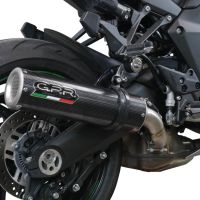 GPR pot echappement compatible avec  Kawasaki Ninja 1000 Sx 2021-2024, M3 Poppy , Pot échappement racing, avec les tuyaux de liaison, article sans homologation 