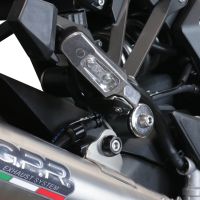 GPR pot echappement compatible avec  Kawasaki Ninja 1000 Sx 2020-2020, Powercone Evo, Échappement légal, homologué,silencieux avec db killer amovible et tuyau de liaison spécifique 