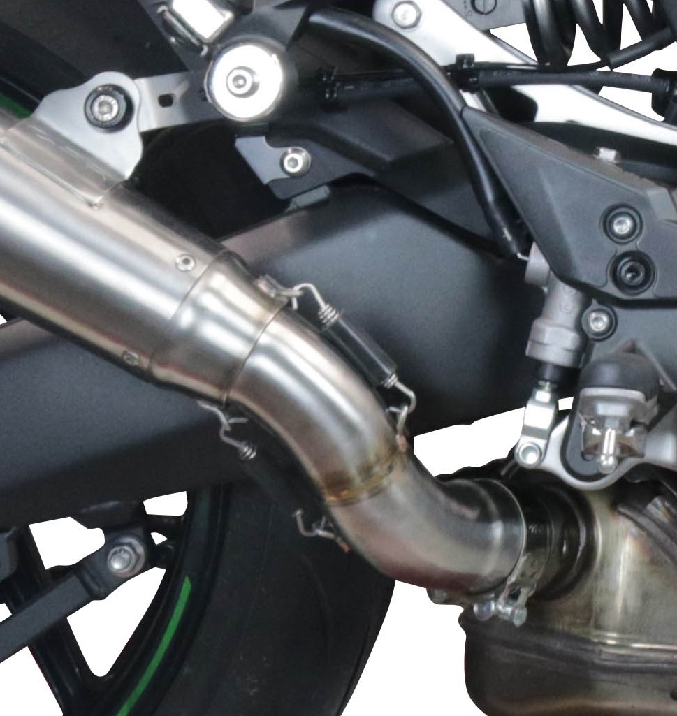 GPR pot echappement compatible avec  Kawasaki Ninja 1000 Sx 2020-2020, Powercone Evo, Échappement légal, homologué,silencieux avec db killer amovible et tuyau de liaison spécifique 