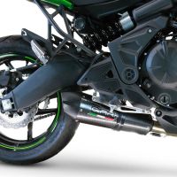 GPR pot echappement compatible avec  Kawasaki Versys 650 2023-2024, Gpe Ann. Poppy, Pot échappement complet racing, sans homologation, avec db killer amovible 