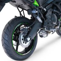 GPR pot echappement compatible avec  Kawasaki Versys 650 2023-2024, GP Evo4 Poppy, Silencieux homologué pour bruit, échappement complet avec catalyseur et db killer 