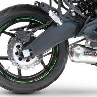 GPR pot echappement compatible avec  Kawasaki Versys 650 2023-2024, Satinox, Silencieux homologué pour bruit, échappement complet avec catalyseur et db killer 