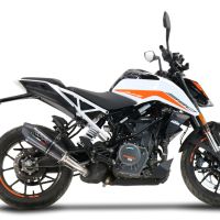 GPR pot echappement compatible avec  Ktm Duke 250 2021-2023, GP Evo4 Poppy, Échappement légal, homologué,silencieux avec db killer amovible et tuyau de liaison spécifique 