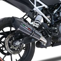 GPR pot echappement compatible avec  Ktm Duke 250 2021-2023, GP Evo4 Poppy, Échappement légal, homologué,silencieux avec db killer amovible et tuyau de liaison spécifique 