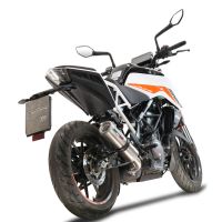 GPR pot echappement compatible avec  Ktm Duke 390 2021-2024, M3 Inox , Pot échappement racing, avec les tuyaux de liaison et dbkiller, article sans homologation 