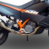 GPR pot echappement compatible avec  Ktm Lc8 990 Adventure - R - DAKAR  2006-2014, Gpe Ann. Poppy, Homologué et légal, système d'échappement complet, avec db killer amovible 