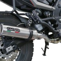 GPR pot echappement compatible avec  Moto Morini X-CAPE 650 2021-2024, M3 Inox , Pot échappement homologué et légal, silencieux avec mi-collecteur, db killer amovible et catalyseur 