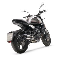 GPR pot echappement compatible avec  Moto Morini Seiemmezzo Str 2022-2024, GP Evo4 Titanium, Pot échappement homologué et légal, silencieux avec mi-collecteur, db killer amovible et catalyseur 