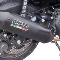 GPR pot echappement compatible avec  Bmw C 400 X -GT 2019-2020, Pentaroad Black, Échappement légal, homologué,silencieux avec catalyseur, db killer amovible et tuyau de liaison spécifique 