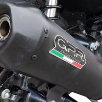 GPR pot echappement compatible avec  Bmw C 400 X -GT 2019-2020, Pentaroad Black, Échappement légal, homologué,silencieux avec catalyseur, db killer amovible et tuyau de liaison spécifique 