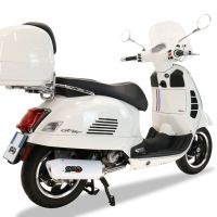 GPR pot echappement compatible avec  Piaggio Vespa Granturismo 200 2003-2007, Albus Ceramic, Pot d'échappement complet racing, compris de collecteur et db killer amovible, sans homologation 