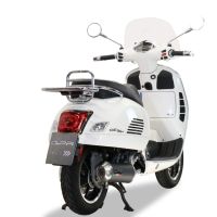 GPR pot echappement compatible avec  Piaggio Vespa Gts 250 I.E. 2005-2015, Evo4 Road, Pot d'échappement complet racing, compris de collecteur et db killer amovible, sans homologation 