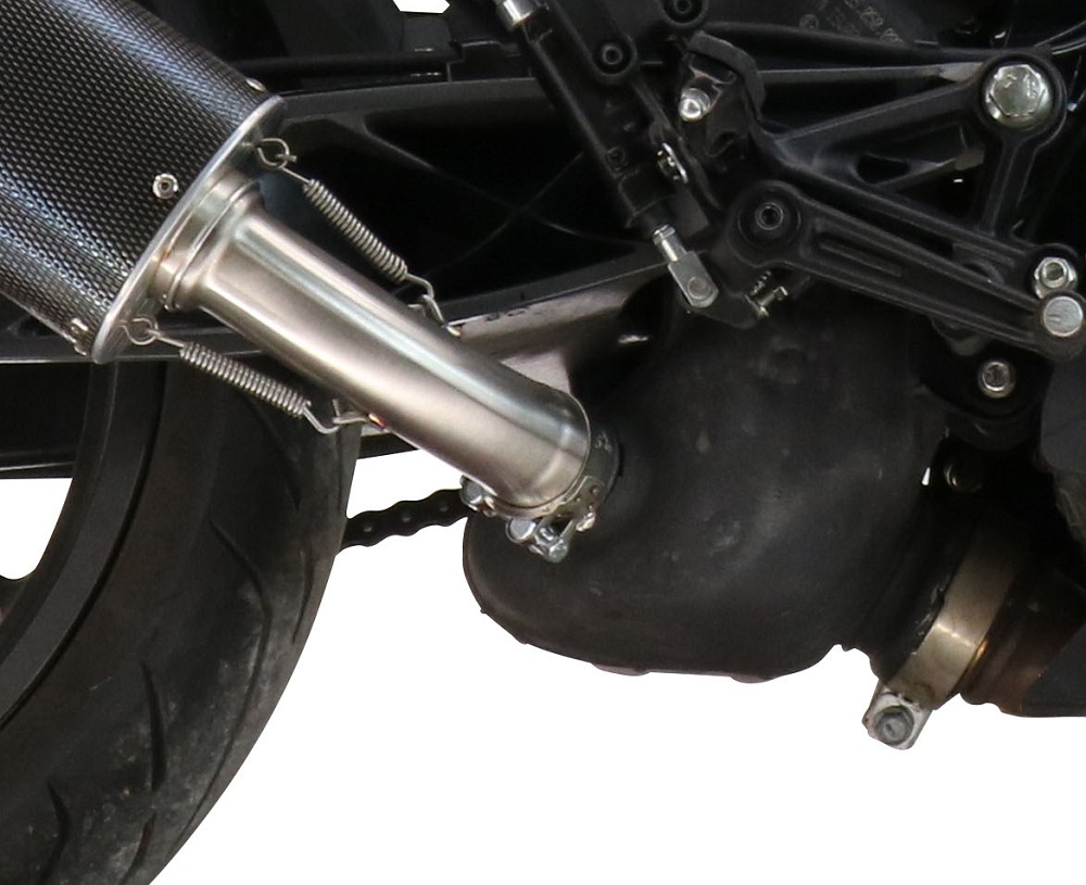 GPR pot echappement compatible avec  Ktm Rc 390 2022-2024, GP Evo4 Titanium, Échappement légal, homologué,silencieux avec db killer amovible et tuyau de liaison spécifique 