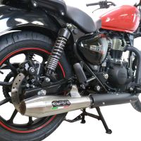 GPR pot echappement compatible avec  Royal Enfield Meteor 350 2021-2023, Ultracone, Pot échappement racing, avec les tuyaux de liaison, article sans homologation 