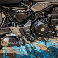 GPR pot echappement compatible avec  Kawasaki Z 650 RS 2021-2023, Satinox Poppy , Silencieux homologué pour bruit, échappement complet avec catalyseur et db killer 