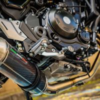 GPR pot echappement compatible avec  Kawasaki Z 650 RS 2021-2023, Satinox Poppy , Silencieux homologué pour bruit, échappement complet avec catalyseur et db killer 