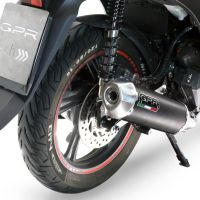 GPR pot echappement compatible avec  Honda SH 125 2020-2023, Pentascooter, Homologué et légal, système d'échappement complet avec catalyseur et db killer amovible 