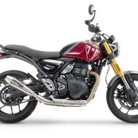 GPR pot echappement compatible avec  Triumph Scrambler 400 X 2023-2025, Ultracone, Échappement légal, homologué,silencieux avec db killer amovible et tuyau de liaison spécifique 