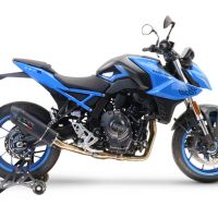 GPR pot echappement compatible avec  Suzuki Gsx-8S 2022-2024, Furore Evo4 Nero, Homologué et légal, système d'échappement complet avec catalyseur et db killer amovible 