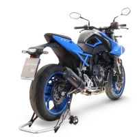 GPR pot echappement compatible avec  Suzuki Gsx-8S 2022-2024, Furore Evo4 Nero, Homologué et légal, système d'échappement complet avec catalyseur et db killer amovible 