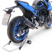 GPR pot echappement compatible avec  Suzuki Gsx-8S 2022-2024, Furore Evo4 Nero, Homologué et légal, système d'échappement complet avec catalyseur et db killer amovible 