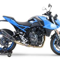 GPR pot echappement compatible avec  Suzuki Gsx-8R 2022-2024, GP Evo4 Poppy, Homologué et légal, système d'échappement complet avec catalyseur et db killer amovible 