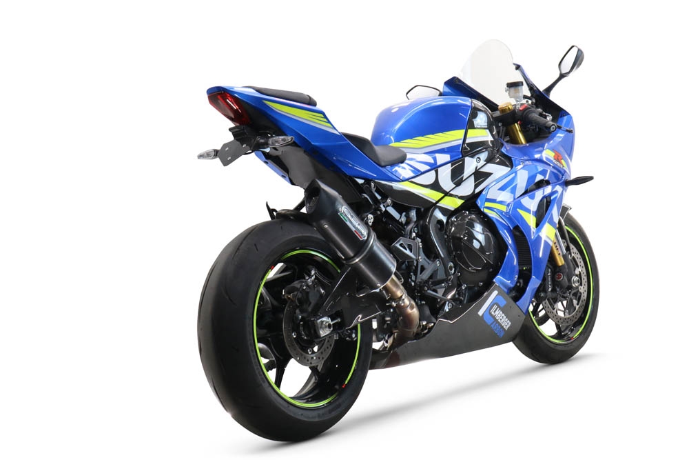 GPR pot echappement compatible avec  Suzuki Gsx-R 1000 - 1000 R  2021-2024, Furore Nero, Pot échappement racing, avec les tuyaux de liaison, article sans homologation 