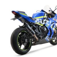 GPR pot echappement compatible avec  Suzuki Gsx-R 1000 - 1000 R  2021-2024, Furore Nero, Pot échappement racing, avec les tuyaux de liaison, article sans homologation 