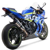 GPR pot echappement compatible avec  Suzuki Gsx-R 1000 - 1000 R  2021-2024, Gpe Ann. titanium, Pot échappement racing, avec les tuyaux de liaison, article sans homologation 