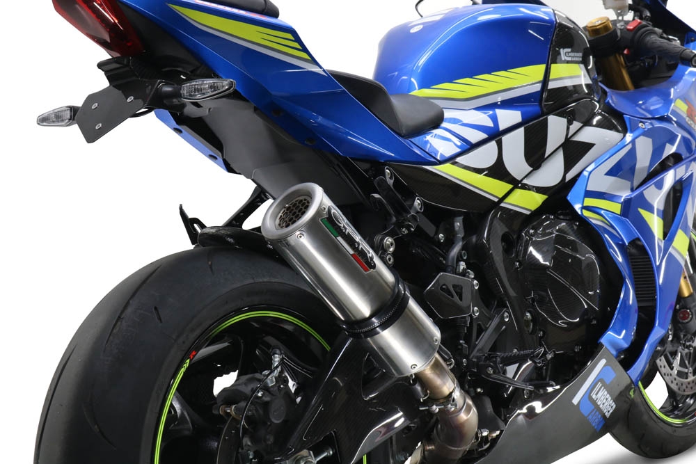 GPR pot echappement compatible avec  Suzuki Gsx-R 1000 - 1000 R  2021-2024, M3 Inox , Pot échappement racing, avec les tuyaux de liaison, article sans homologation 