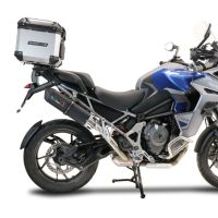 GPR pot echappement compatible avec  Triumph Tiger 1200 Gt - Rally 2022-2024, Furore Evo4 Nero, Échappement légal, homologué,silencieux avec db killer amovible et tuyau de liaison spécifique 