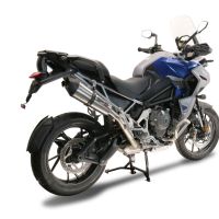 GPR pot echappement compatible avec  Triumph Tiger 1200 Gt - Rally 2022-2024, GP Evo4 Titanium, Échappement légal, homologué,silencieux avec db killer amovible et tuyau de liaison spécifique 