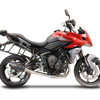 GPR pot echappement compatible avec  Triumph Tiger Sport 660 2022-2024, M3 Black Titanium, Homologué et légal, système d'échappement complet avec catalyseur et db killer amovible 