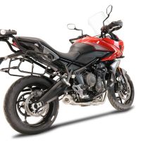 GPR pot echappement compatible avec  Triumph Tiger Sport 660 2022-2024, Powercone Evo, Homologué et légal, système d'échappement complet avec catalyseur et db killer amovible 