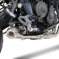 GPR pot echappement compatible avec  Triumph Tiger Sport 660 2022-2024, Powercone Evo, Homologué et légal, système d'échappement complet avec catalyseur et db killer amovible 