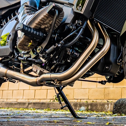 GPR pot echappement compatible avec  Kawasaki Vulcan 650 S 2021-2023, Ultracone, Homologué et légal, système d'échappement complet avec catalyseur et db killer amovible 