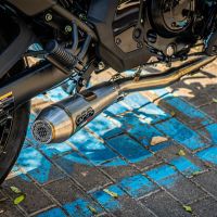 GPR pot echappement compatible avec  Kawasaki Vulcan 650 S 2021-2023, Ultracone, Homologué et légal, système d'échappement complet avec catalyseur et db killer amovible 