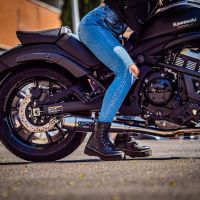 GPR pot echappement compatible avec  Kawasaki Vulcan 650 S 2021-2023, Ultracone, Homologué et légal, système d'échappement complet avec catalyseur et db killer amovible 