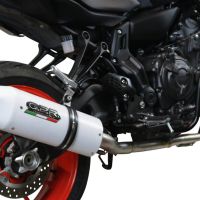 GPR pot echappement compatible avec  Yamaha Mt-07  2021-2024, Albus Evo4, Homologué et légal, système d'échappement complet avec catalyseur et db killer amovible 