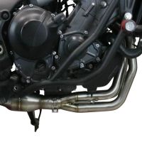 GPR pot echappement compatible avec  Yamaha Tracer 9 2021-2024, Dual Inox, Homologué et légal, système d'échappement complet avec catalyseur et db killer amovible 