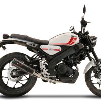 GPR pot echappement compatible avec  Yamaha XSR 125 2021-2024, M3 Poppy , Homologué et légal, système d'échappement complet avec catalyseur et db killer amovible 