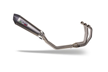 GPR pot echappement compatible avec  Triumph Daytona 660 2023-2025, Gpe Ann. titanium, Pot échappement complet, non légal pour les pays de l'UE, avec db killer amovible 