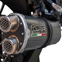 GPR pot echappement compatible avec  Honda XL750 TRANSALP 750 2024-2025, Dual Poppy, Échappement légal, homologué,silencieux avec db killer amovible et tuyau de liaison spécifique 